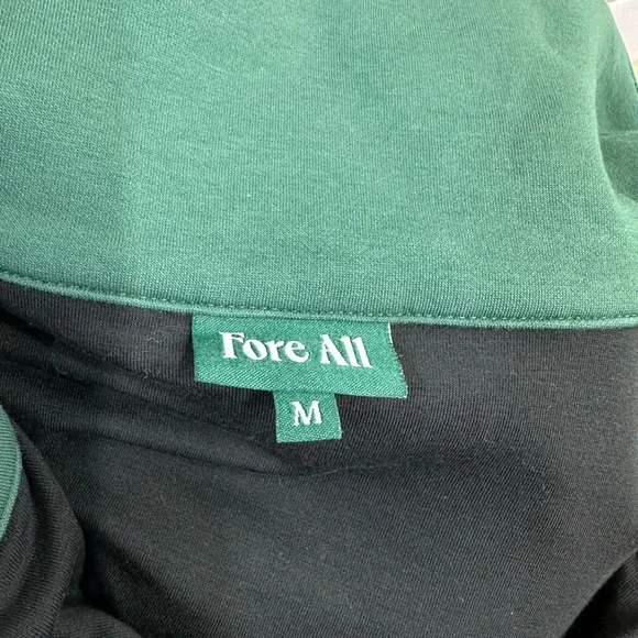 Fire All Black and Green Chevron Half-Zip Sweatshirt - Picture 4 of 4